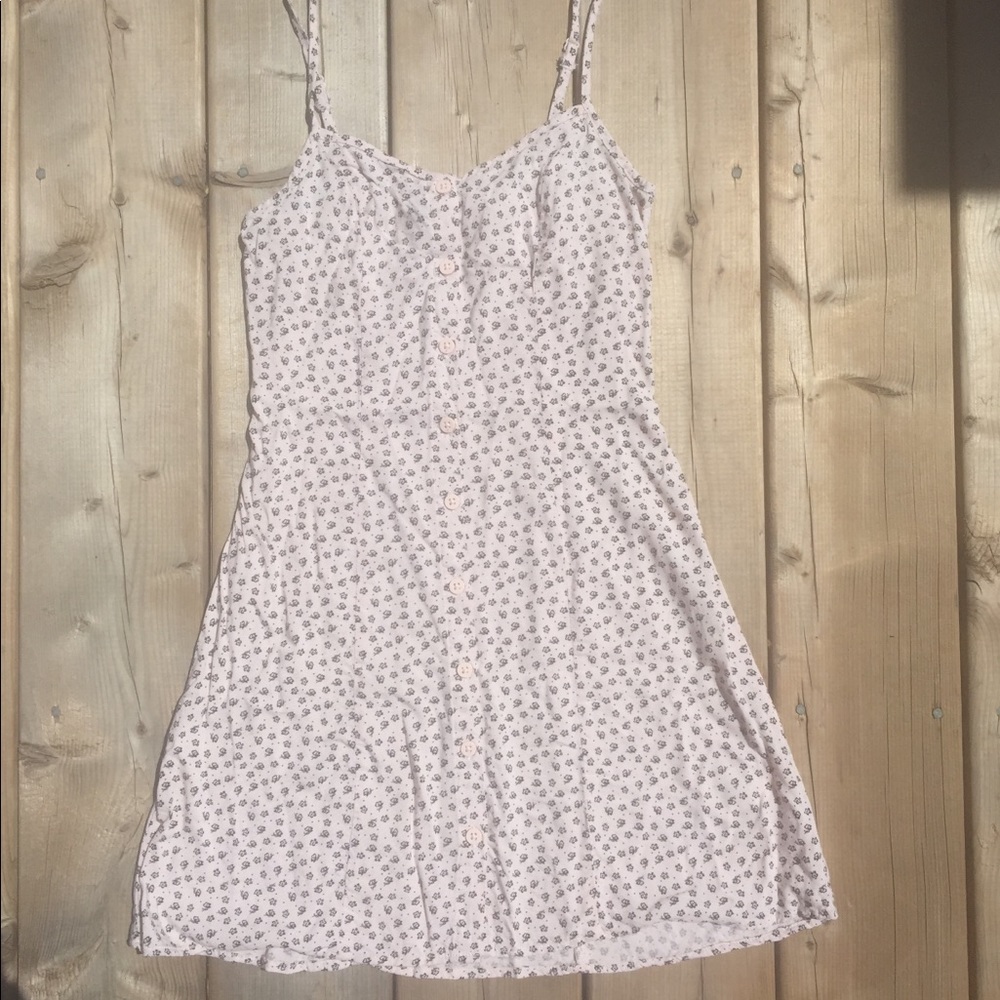 Light Pink Floral Button Down Dress Size 2
